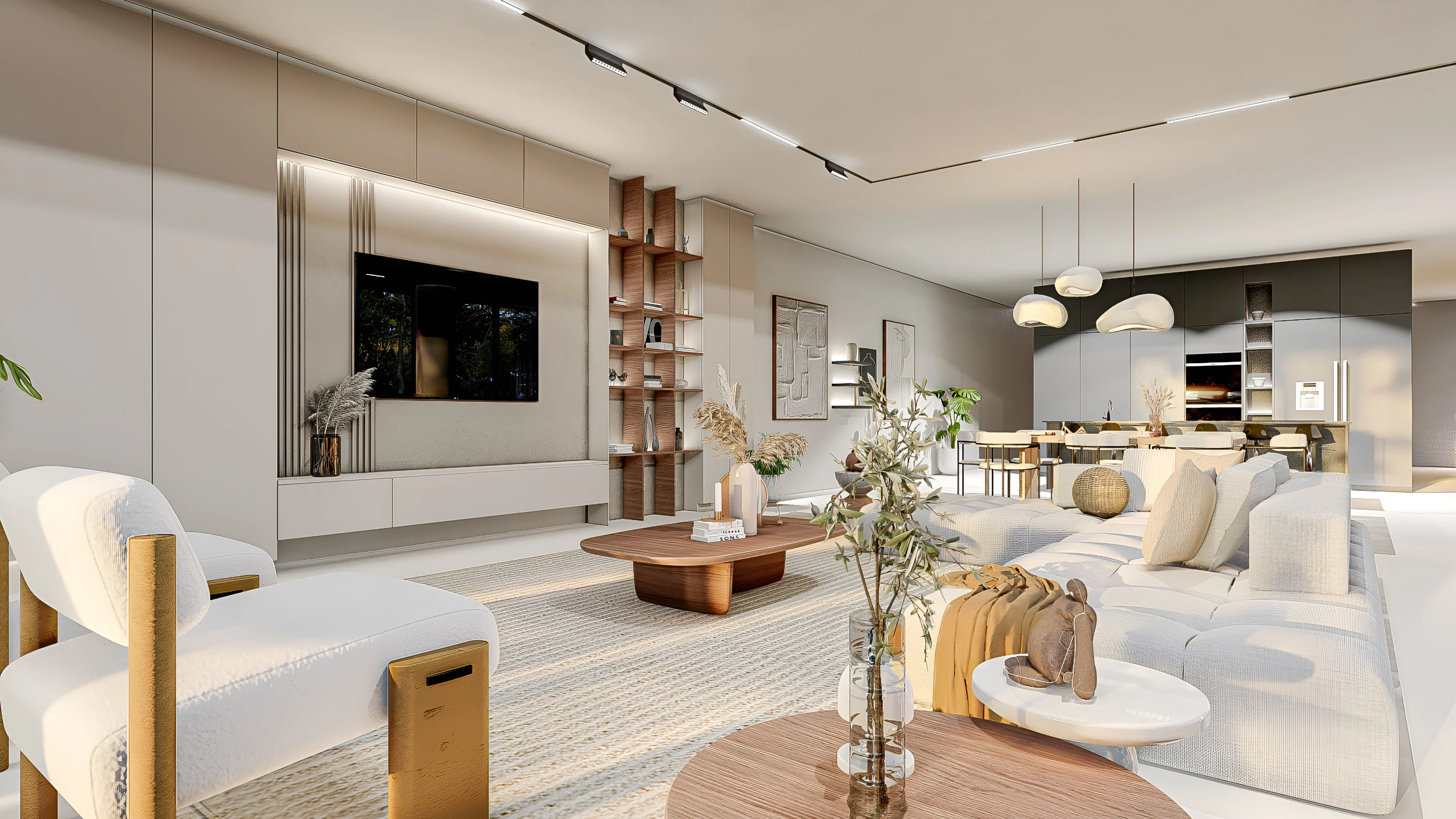 MODERN MINIMALISTIC INTERIOR DESIGN Living room 2