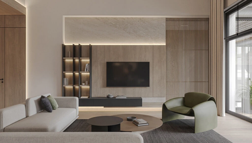 Modern warm apartment (LRMSXD0810)-Living room