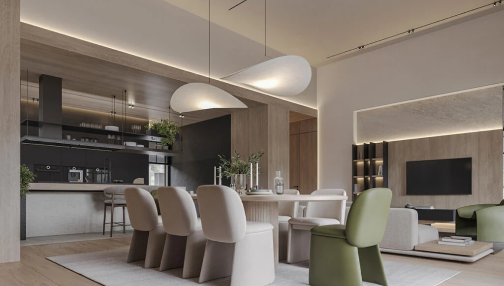 Modern warm apartment (LRMSXD0810)-Living room