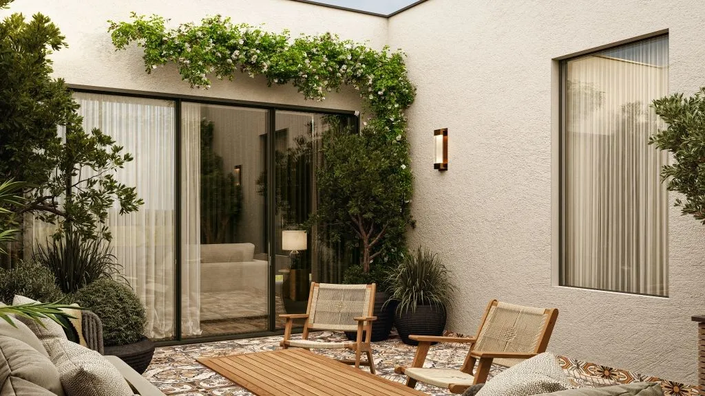 Serene - charm Outdoor Seating Area yard