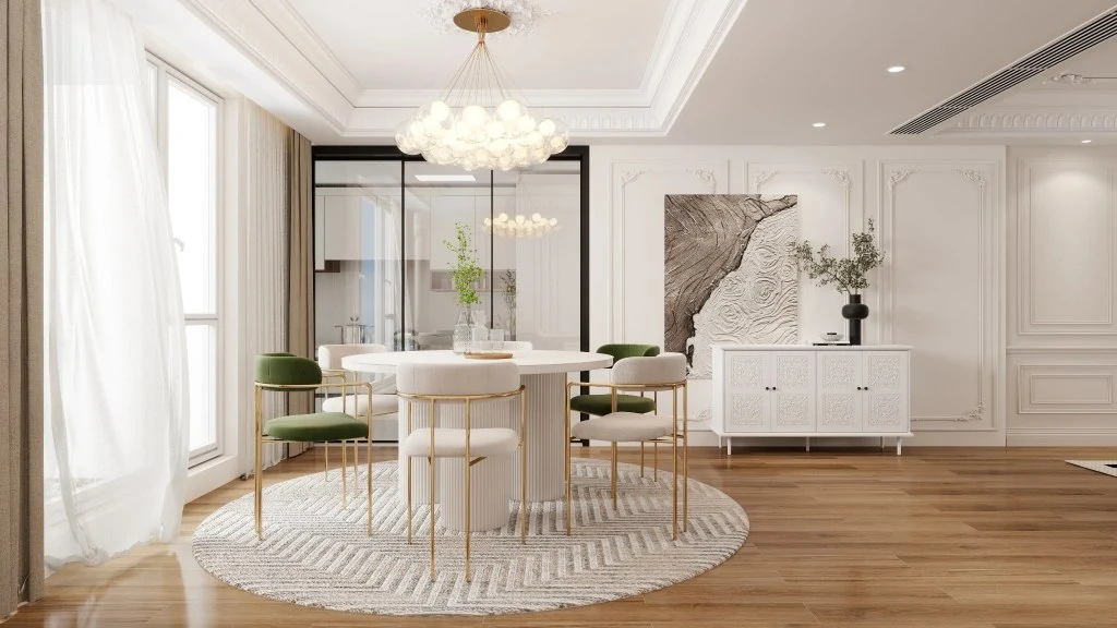 French Country Style Homes Interior Design dining-room