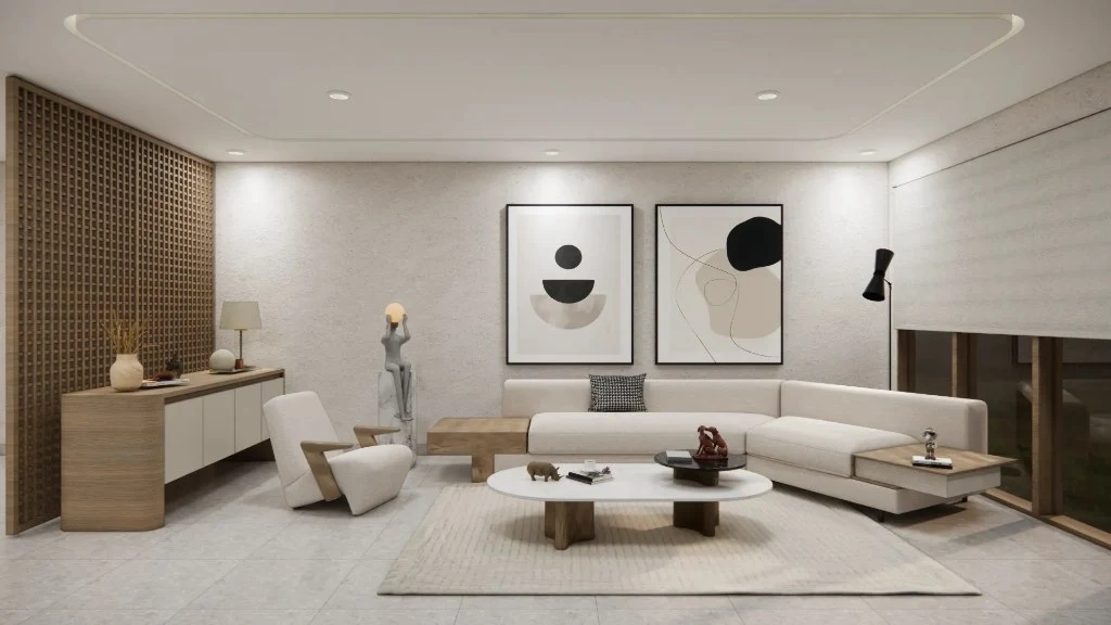 Japandi House living-room