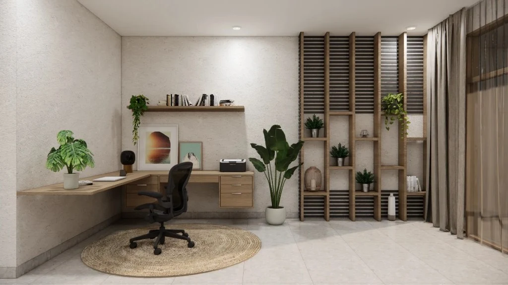 Japandi House study-room