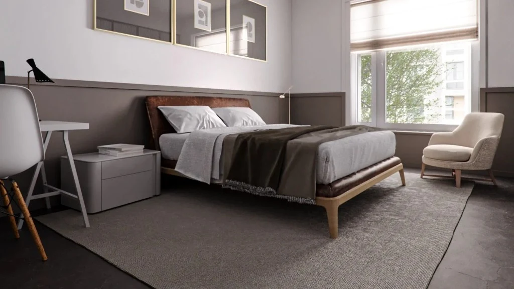 Modern Industrial Style Apartment bedroom