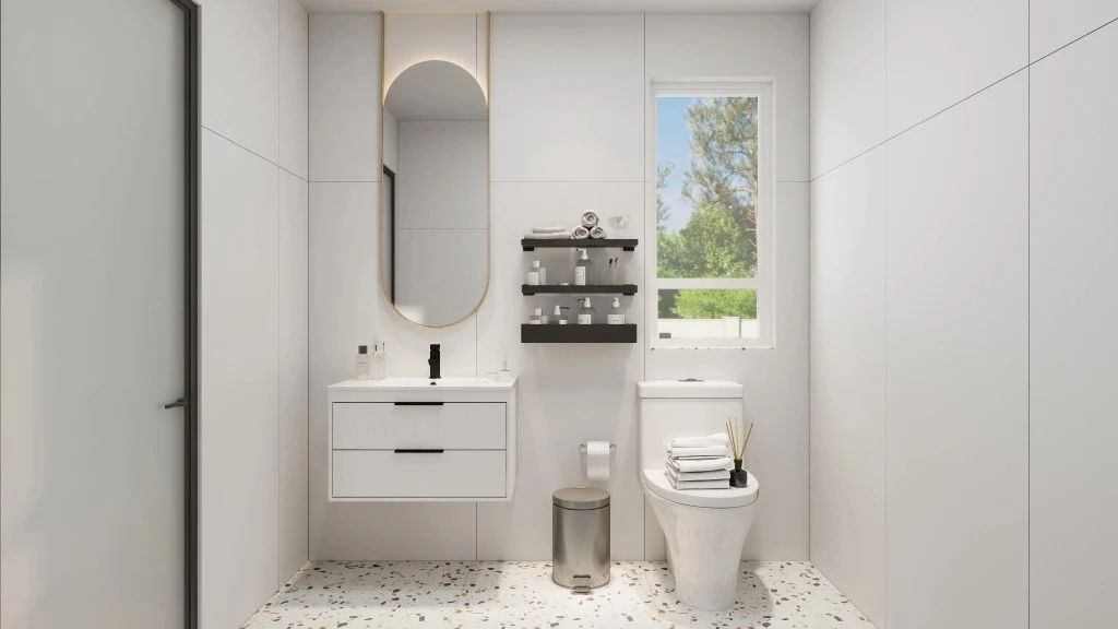 Elegant-simplicity Rest Corner bathroom