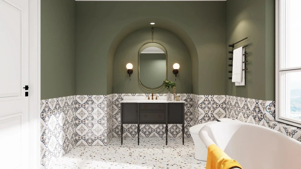 Green - charm and Luxurious Bathroom bathroom