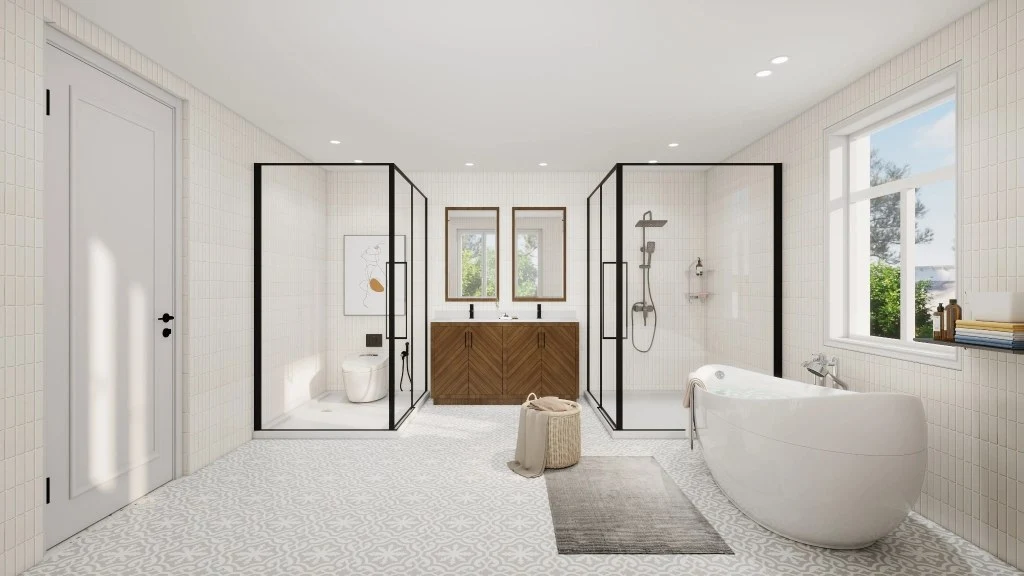 Leisurely and Elegant Bathroom Space bathroom