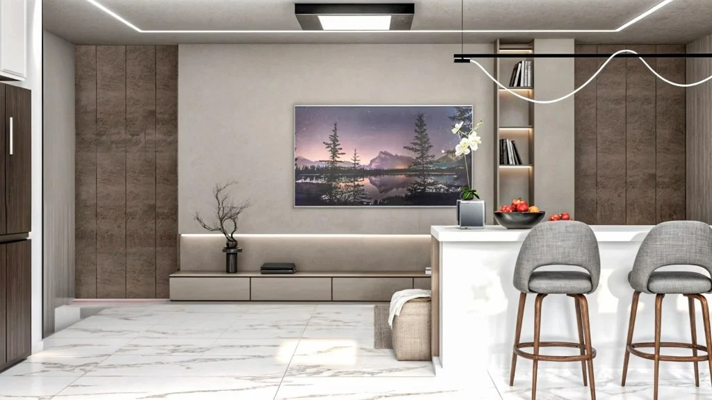 Minimalist Textured Living Haven dining-room