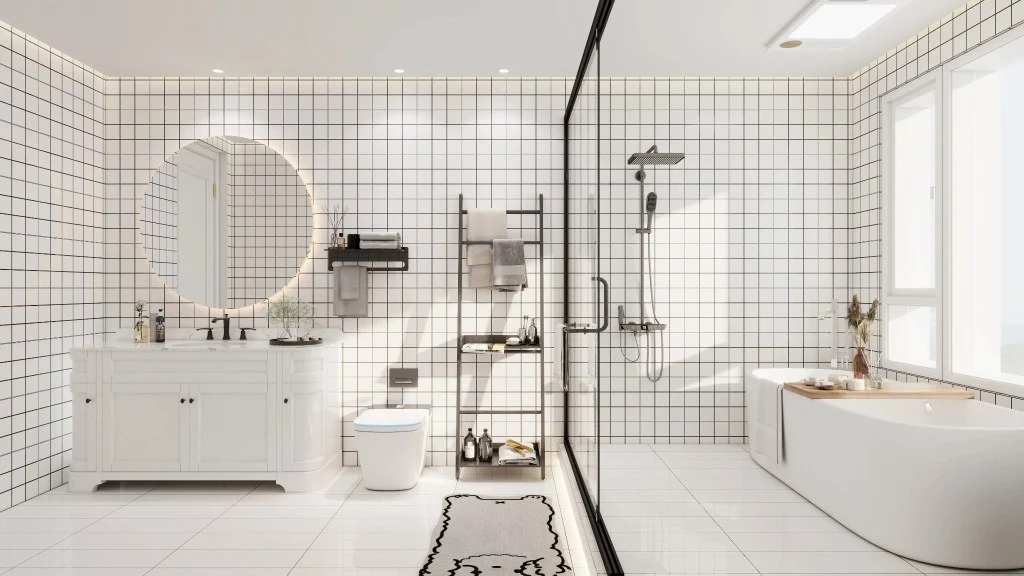 Pure and Elegant Bathroom Space bathroom