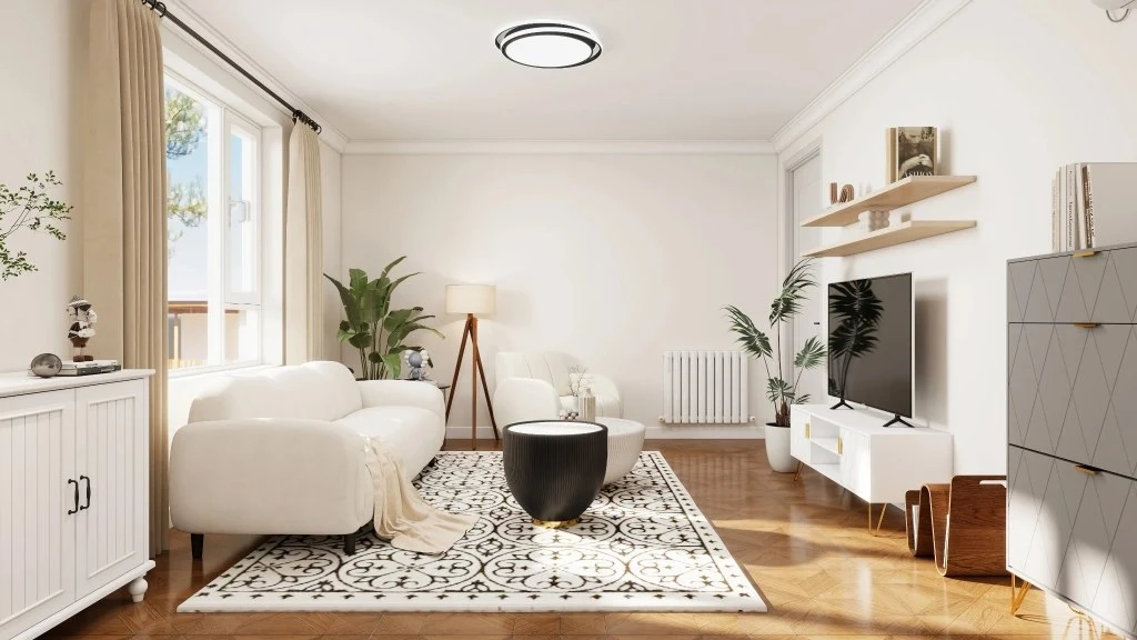 Comfortable and Elegant Simple Home living-room