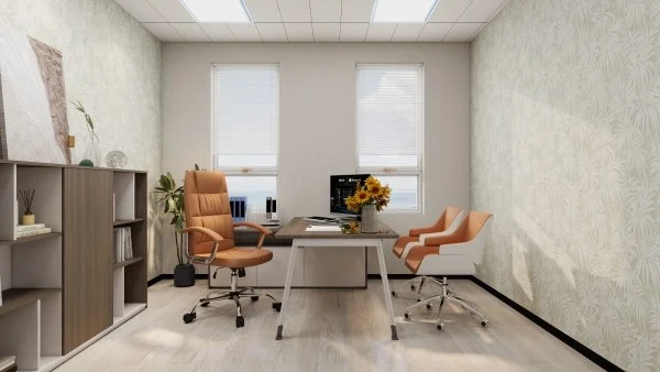Simple and Quiet Office Space