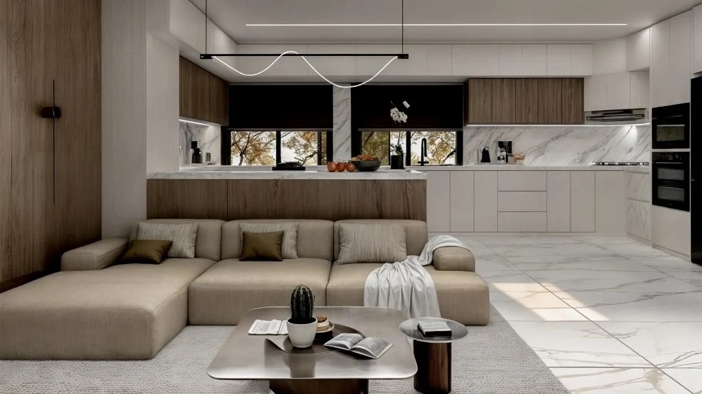 Minimalist Textured Living Haven living-room